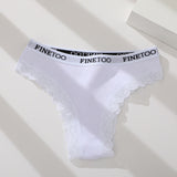 Ladies Briefs High Slit Lace Panties