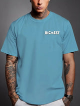 Exercise Casual Men's Clothes Cartoon Anime Round Neck T-shirt