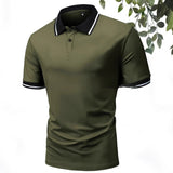 Polo Shirt Lapel Short Sleeve Golf Casual Sports Top
