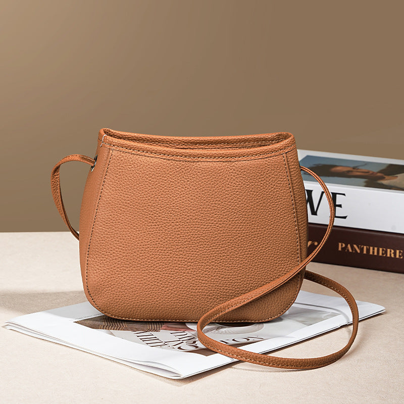 Popular Women's Trendy Versatile Cowhide Messenger Bag