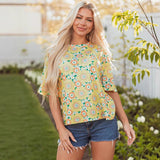 European And American Printing Design Comfort And Casual Loose Breathable Short Sleeve