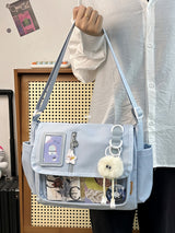 Canvas Handbag Casual All-match Waterproof Lightweight Crossbody Bag