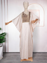 African Ethnic Style Plus Size Dress V-neck