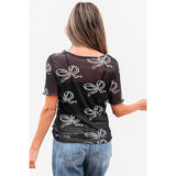 European And American Trendy Thin Sheer Mesh Pullover