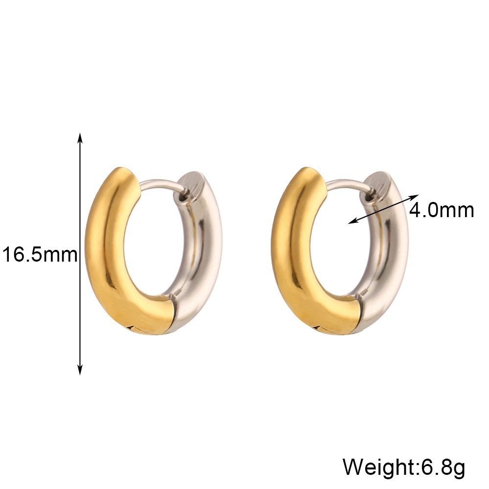 Temperament Personality Senior Room Gold Earrings
