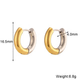 Temperament Personality Senior Room Gold Earrings