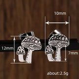 Simple Fashion Retro Mushroom Earrings Alloy
