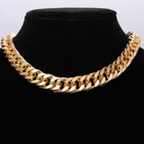 Women's Simple Solid Color Thick Chain Necklace