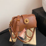 High Sense Niche Female Autumn And Winter New Retro Frosted Crossbody Bag