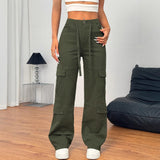 TL337 European And American Street Style Overalls Loose Jeans