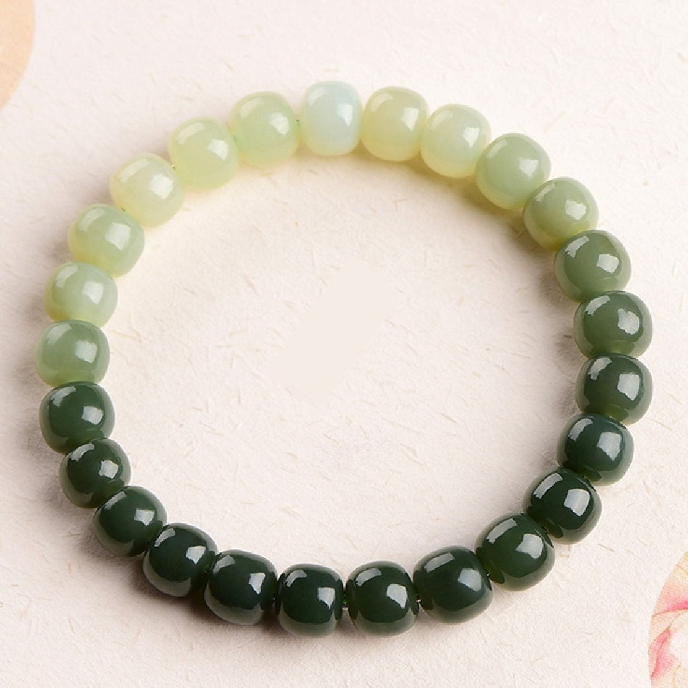 Natural Hetian Sunny Water Gradient Bracelet