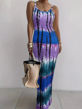 Summer New Suspender Slim Fit Slimming Long Dress