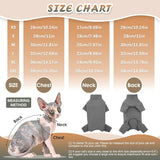 Sphynx Cats Sweater Turtleneck Hairless Cat Shirt Soft And Warm Kitten Clothes With Sleeves Pullover Pet Winter Pajamas Jumpsuit For Cat Puppy