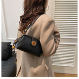 High Sense Niche Female Autumn And Winter New Retro Frosted Crossbody Bag