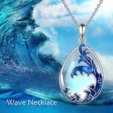 Moonstone Blue HAILANG Pendant Women's Necklace