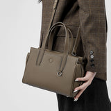 Cowhide Portable Large-capacity Crossbody Bag