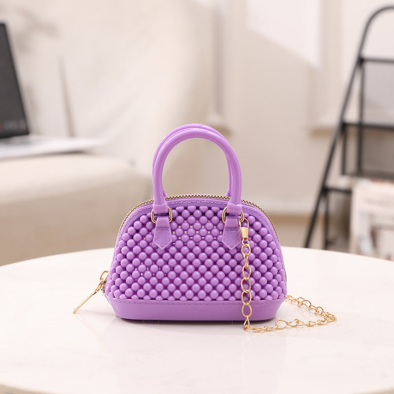 Korean Style Fashion Hollowed-out Jelly Shell Bag