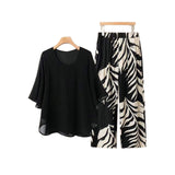 Women's Chiffon Fashionable Elegant Loose Suit