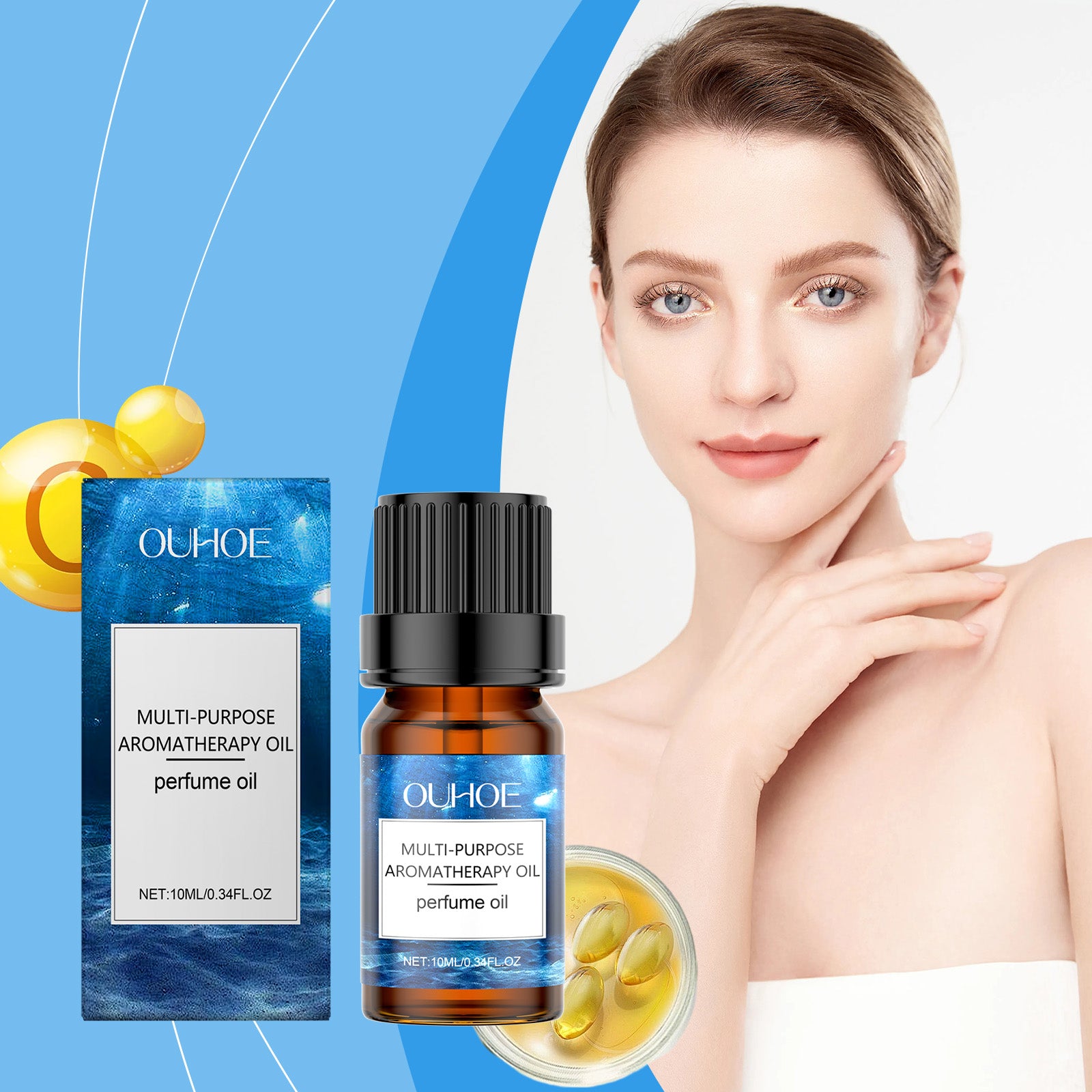 OUHOE Aromatherapy Soothing Essential Oil Gently Hydrates, Eases Dryness And Lifts Skin With Fragrant Essential Oil