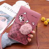 Contrast Vertical Touch Screen Phone Bag Women's Crossbody