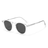 Japan And South Korea Vintage Round Frame TR Polarized Sun Glasses