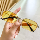 Personality Polygon Metal Sun Glasses
