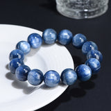 Natural Old Mine Blue Crystal Ball Bracelet