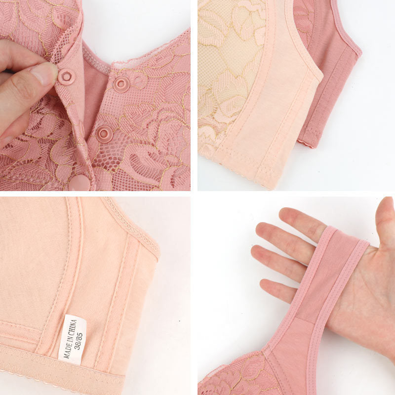Middle-aged And Elderly Underwear Ladies Underwired Vest-style Plus Size Bra