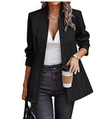 Ladies  Casual Jacket With Bird Check