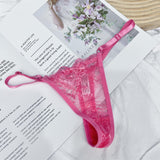 Hollow Lace Adjustable Buckle Low Waist Soft Comfortable Underwear Women