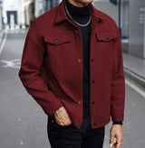 Lapel Woolen New Men's Casual Sports Jacket