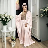 African Ethnic Style Plus Size Dress V-neck