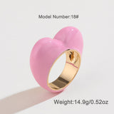 Original Design Color Three-dimensional Enamel Ring