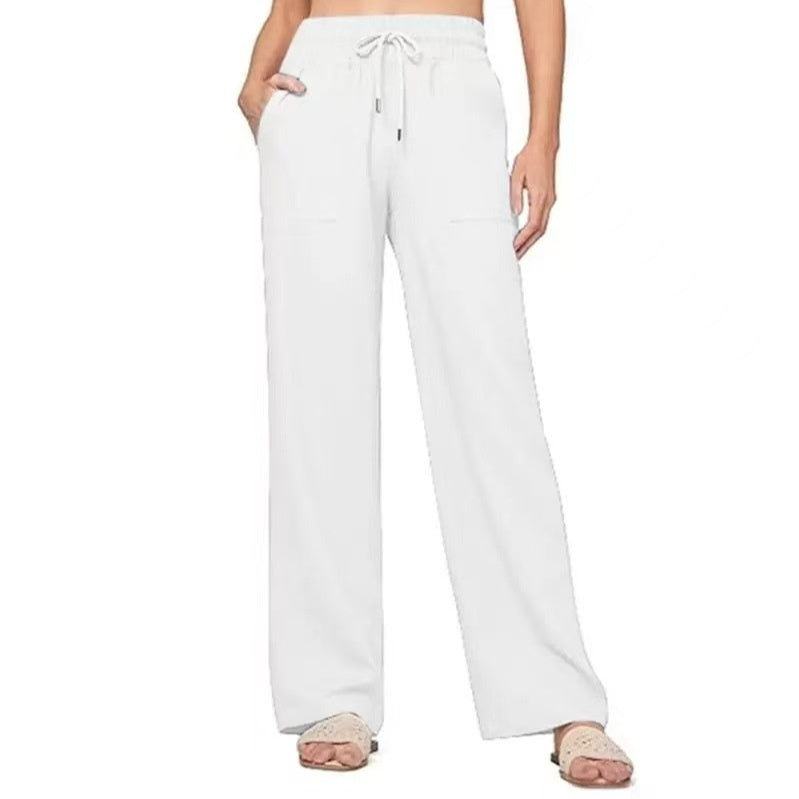 Women's Linen Wide-leg Cotton And Linen Casual Beach Summer Pants