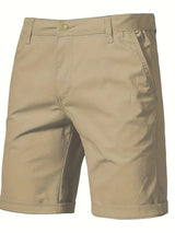Outdoor Casual Straight-leg Slim Cropped Pants Plus Size Pure Color Cotton Camping Shorts