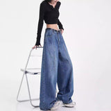 American Retro Washed Straight Jeans