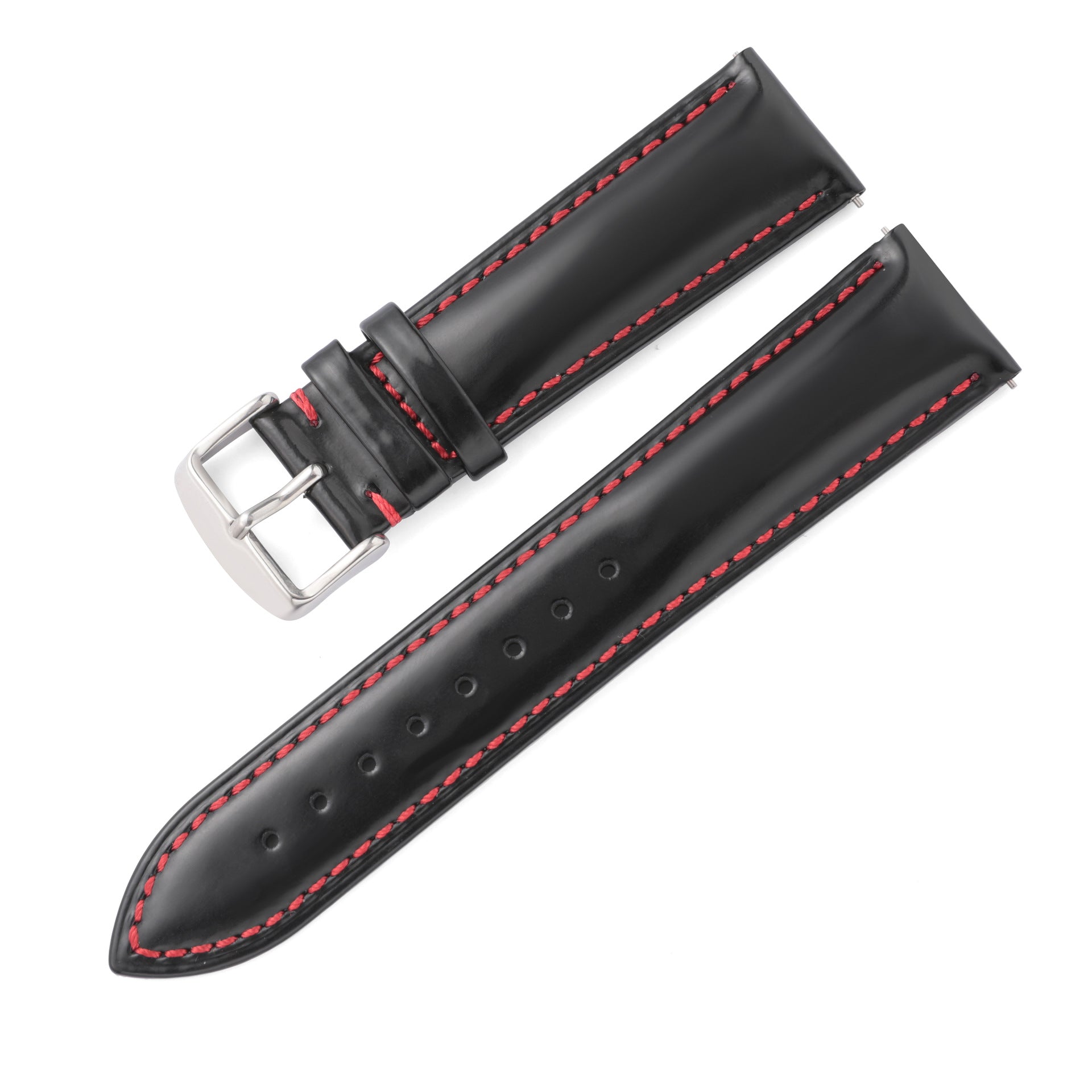 Quick Release Ear Leather Strap Bright Cowhide