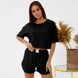Pajamas Comfortable Sexy Shorts Home Wear Suit Can Be Worn Outside Cross-border
