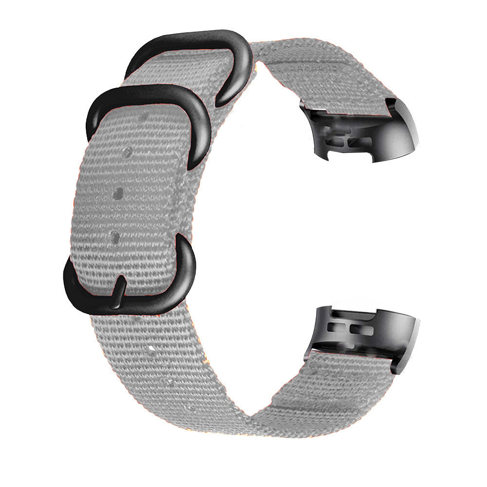 Simple All-match Nylon Three-ring Buckle Strap