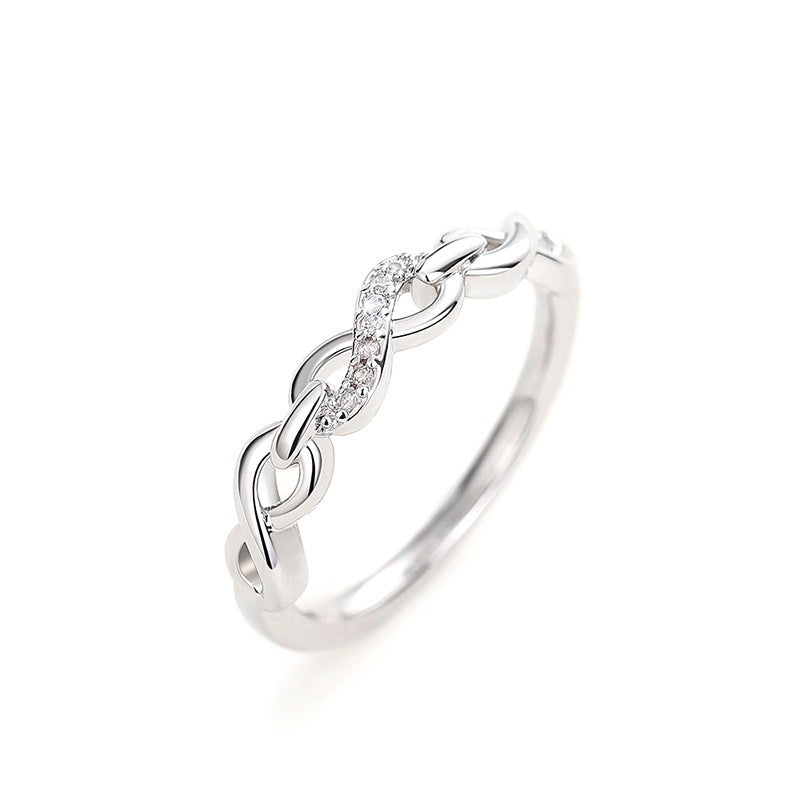 Fashion Personality Female Simple Twist Ring