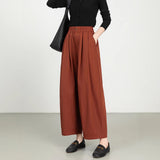 Women's Fine Twill Sandcard Elastic Waist Casual Pants