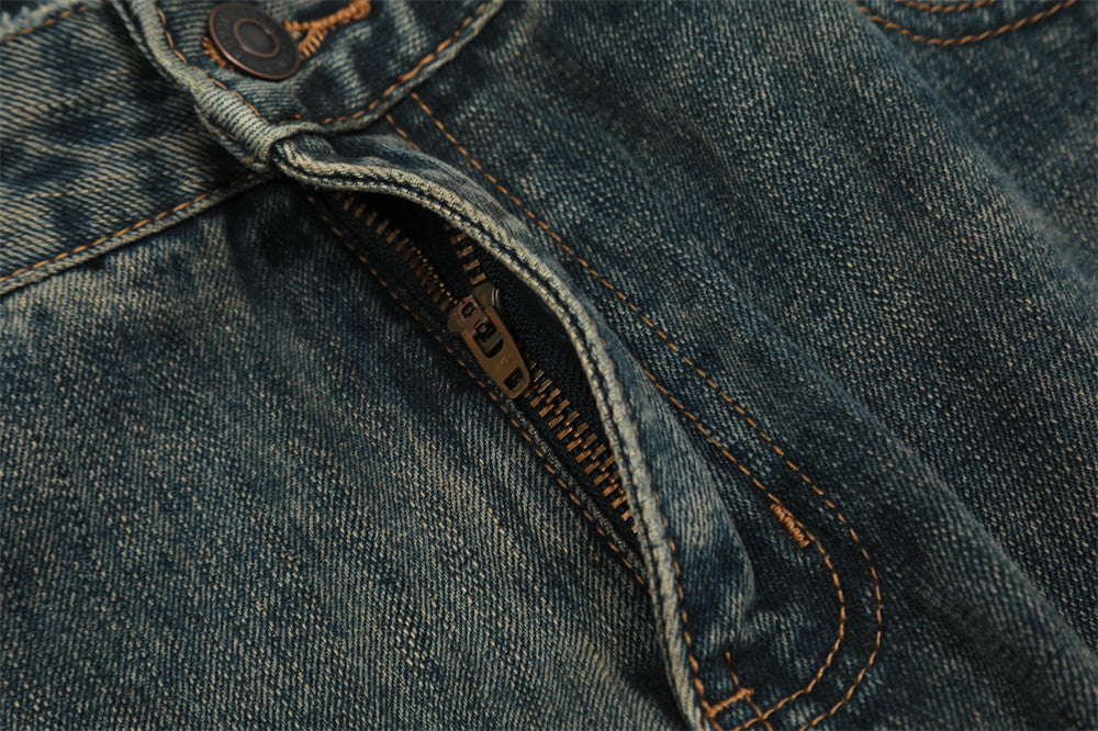 Vintage Washed Skinny Jeans For Men