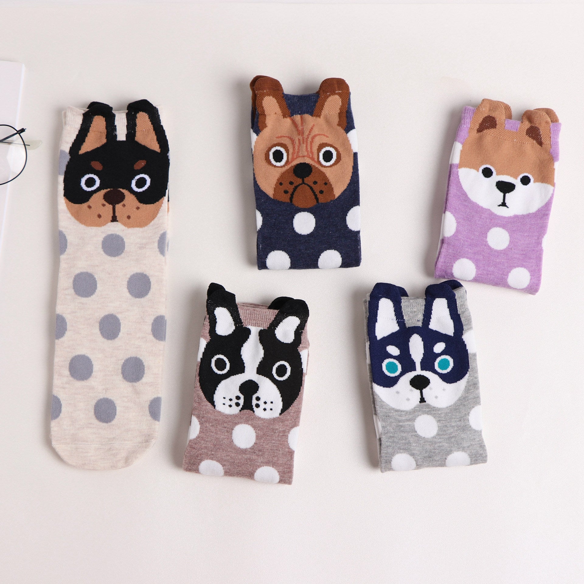 Cartoon Straight Women's Socks  Animal Cute Women's Socks