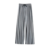 Draping Mopping Pants Straight Ink Painting Dye Pants For Women