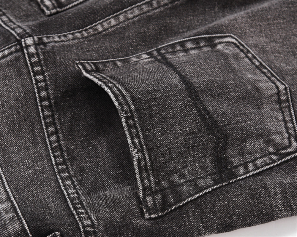 Distressed Wide-leg Jeans For Men