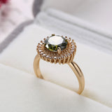 Creative Gold-plated Fashion Women's Zircon Ring