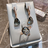 Color-preserving Rose Gold Earring Ring Ornament