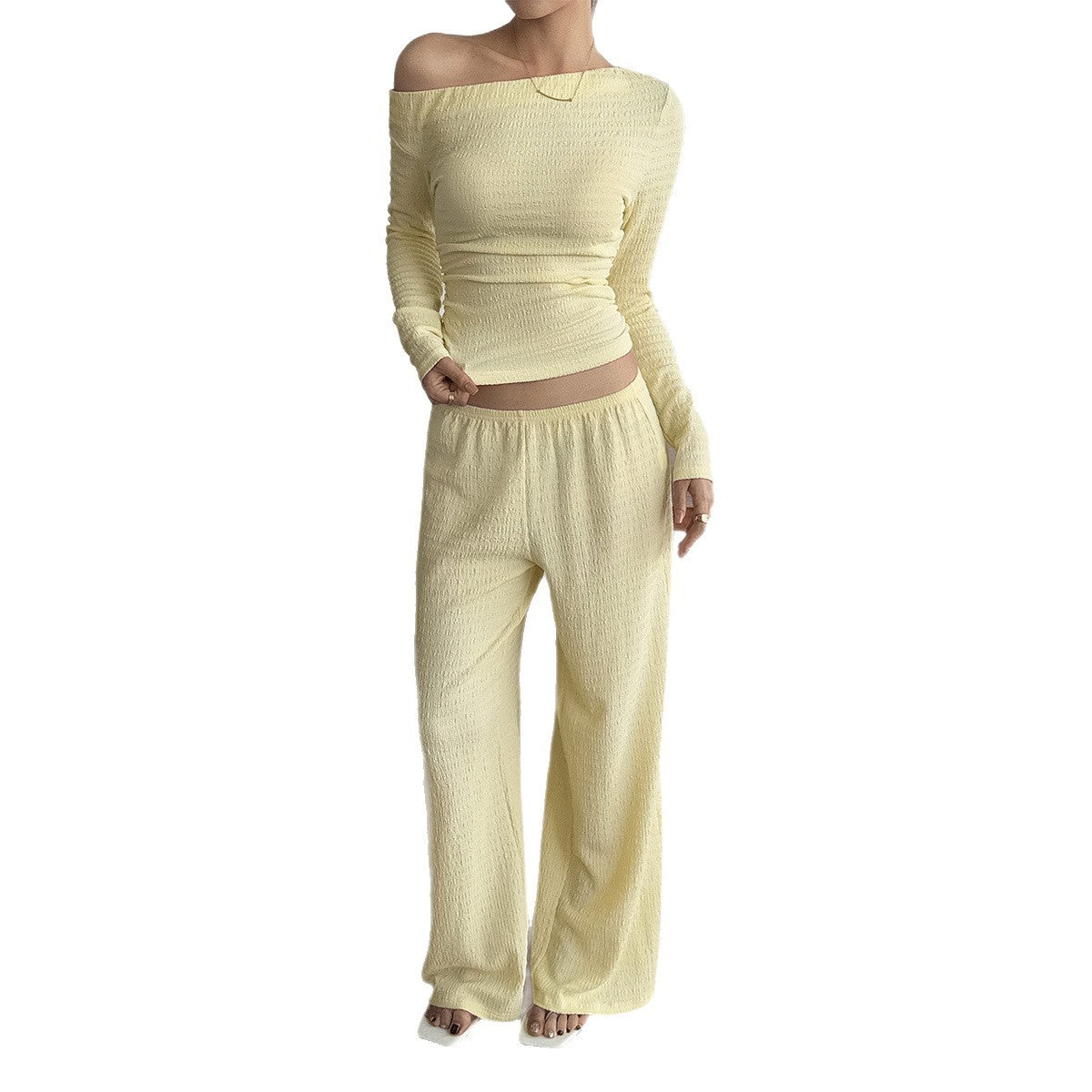 Women's Long Sleeve Vest Pants Two-piece Suit