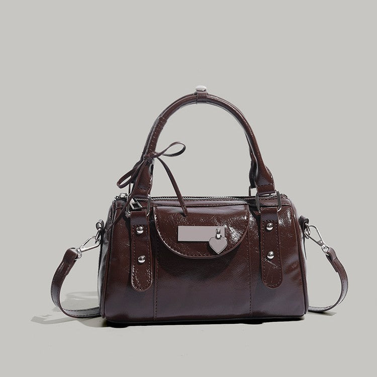Sweet Cool Love Heart Bow Tie Handbag Female Niche