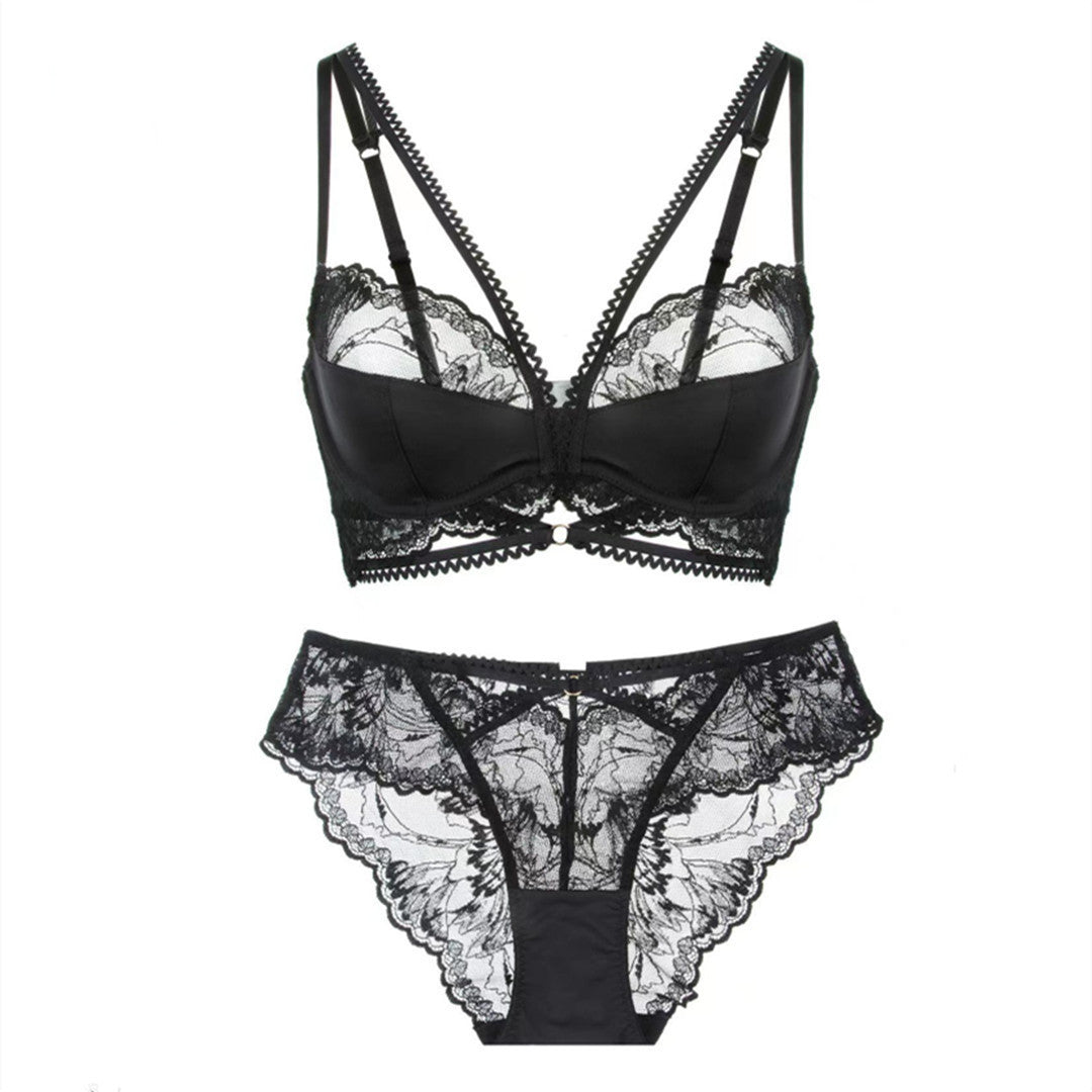 Ultra-thin Lace Underwear Bra Panties Set